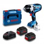 Baterinis veržliasūkis BOSCH BiTurbo GDS 18V-1600 HC Profesional