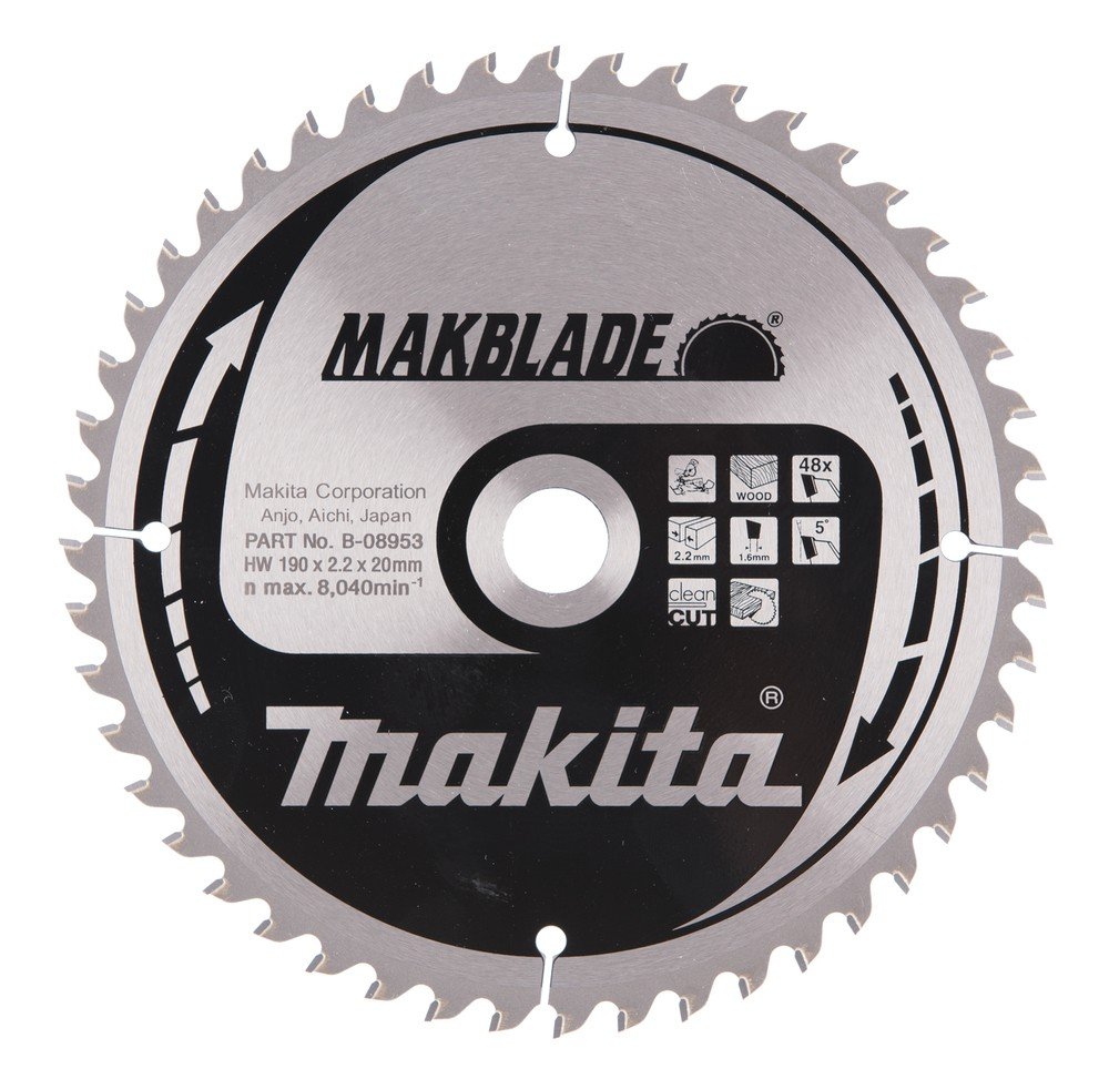 MAKITA Makblade diskas medienos pjovimui 190 x 20 mm Z48