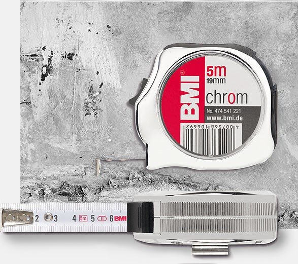 BMI Chrome matavimo ruletė 2 m