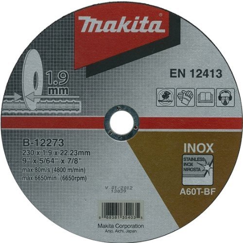 Makita B-12273 diskas metalo pjovimo 230x1,9x22,2 mm RST inox