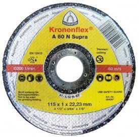 KLINGSPOR Supra diskas pjovimo 125 x 1,0 x 22,2 mm A60N aliuminiui