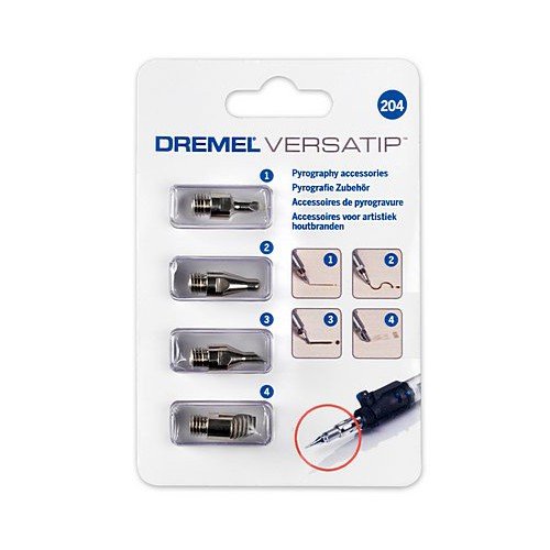 Dremel 204 antgalių rinkinys VersaTip dujiniam lituokliui 4 vnt.