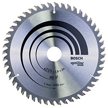 BOSCH Optiline diskas medienos pjovimui 210 x 30 mm Z48