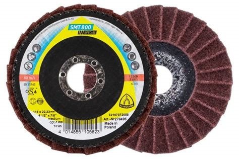 Lapelinis diskas KLINGSPOR SMT800 125x22,2 mm Medium