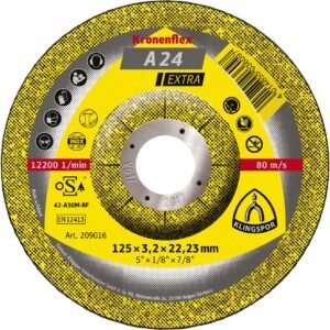 KLINGSPOR Extra diskas pjovimo 125 x 3,2 x 22,2 mm A24EX inox