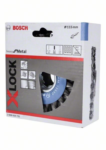 Bosch X-LOCK Pro Heavy vielinis diskas sukta viela 115 mm