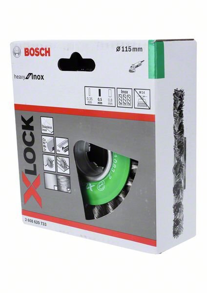 Bosch X-LOCK Pro Heavy vielinis diskas sukta viela 115 mm inox