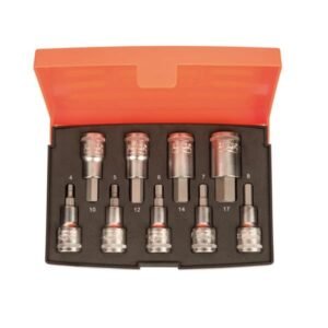 Bahco S9HEX šešiakampių antgalių galvutėse rinkinys H4 - H17 1/2"