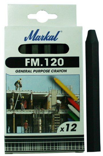 Markal FM120 kreida žymėjimui 11 x 120 mm juoda