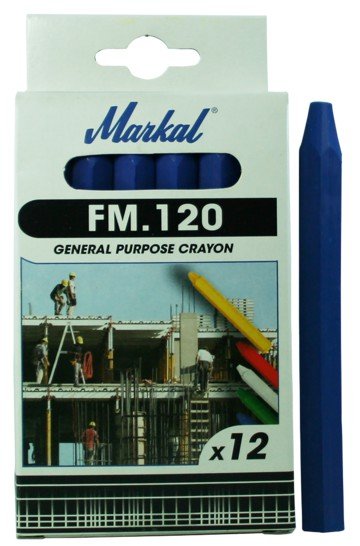 Markal FM120 kreida žymėjimui 11 x 120 mm mėlyna