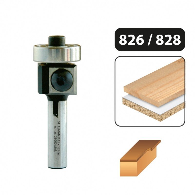Leman 828 freza medienai 19 x 12 mm