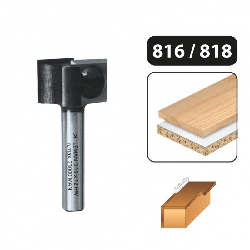 Leman 818 freza medienai 19 x 12 mm