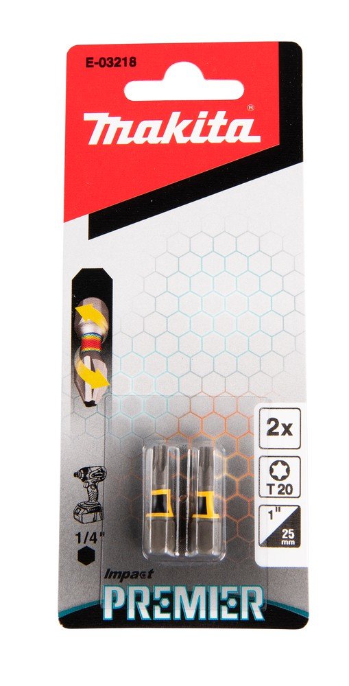 Makita E-03224 Impact Premier sukimo antgalis T25 x 25 mm 2 vnt.