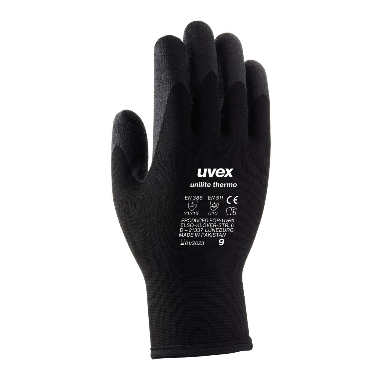 UVEX Unilite Thermo darbo pištinės žieminės aplietu delnu S dydis