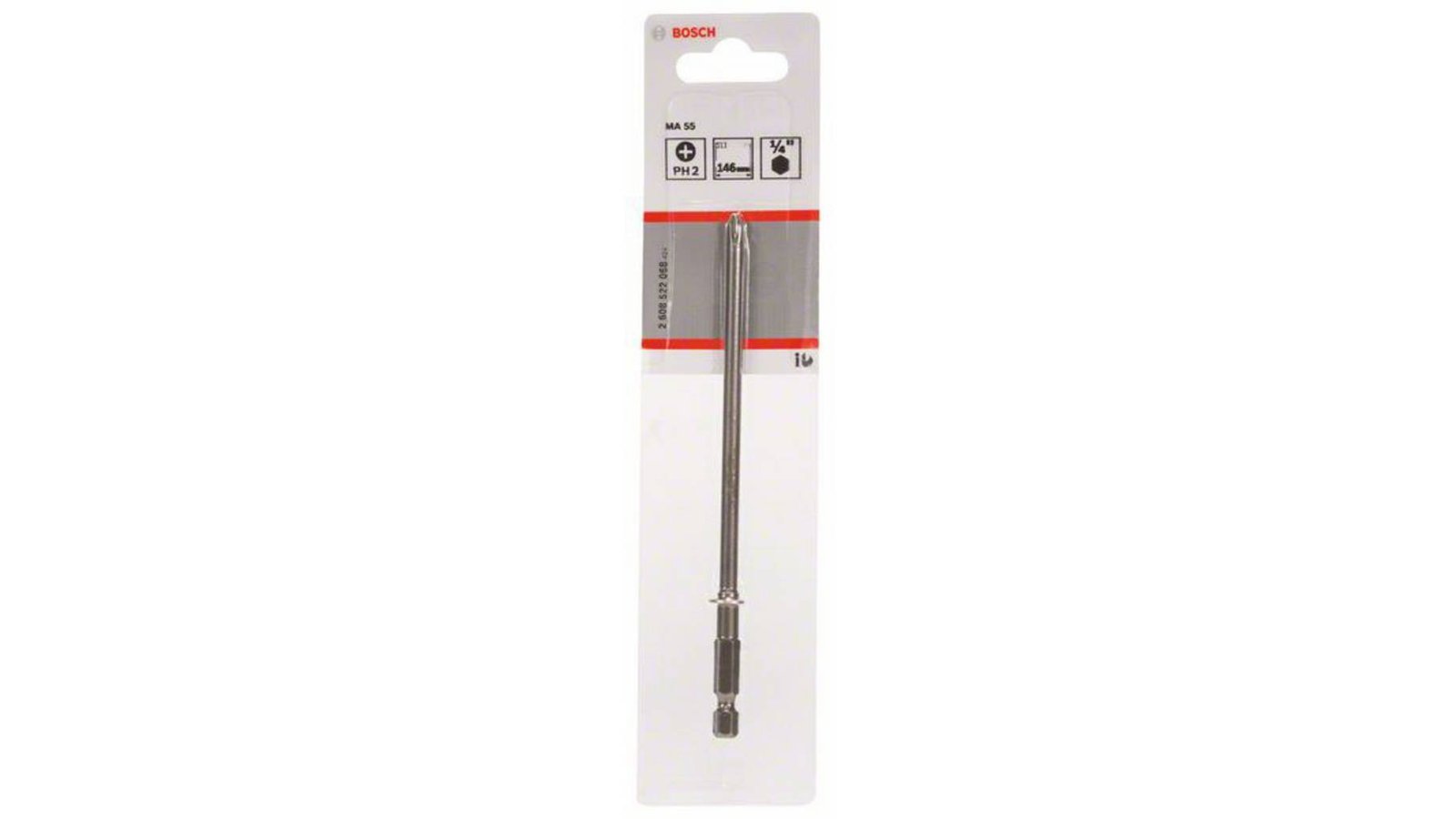 Bosch 2608522068 Extra hard sukimo antgalis juostiniam suktuvui PH2 x 145 mm