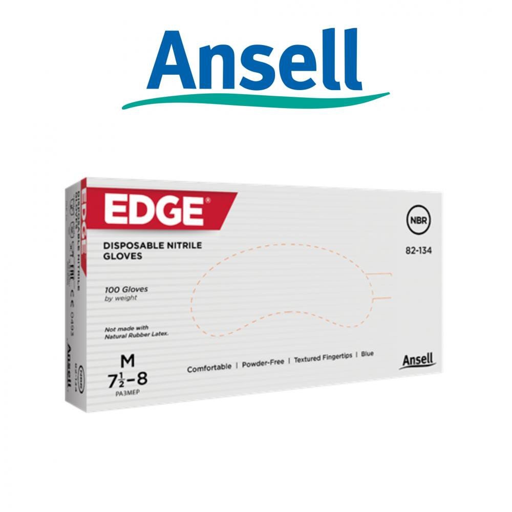 Ansell EDGE 82-134 vienkartinės apsauginės pirštinės M dydis