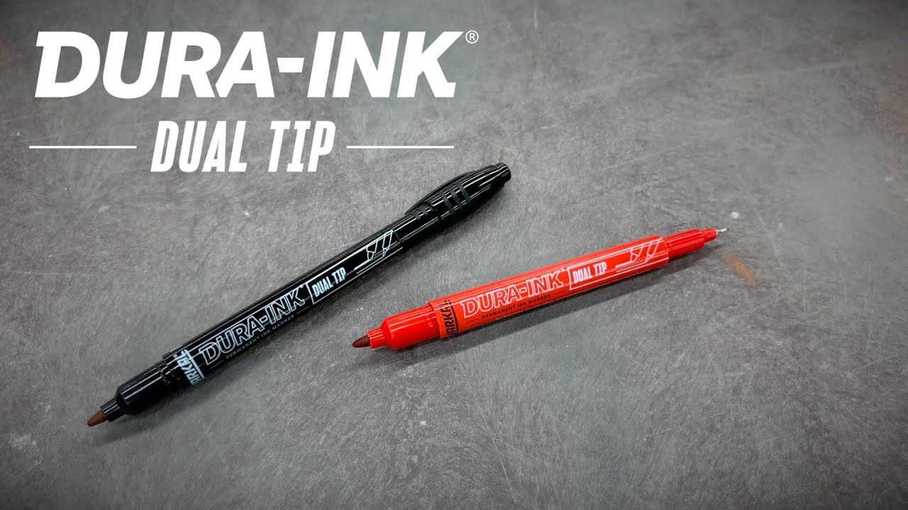 Markal DURA-INK Dual Tip markeris rašalo pagrindu 1,0 + 3,0 mm juodas