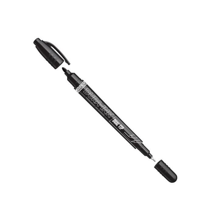 Markal DURA-INK Dual Tip markeris rašalo pagrindu 1,0 + 3,0 mm juodas
