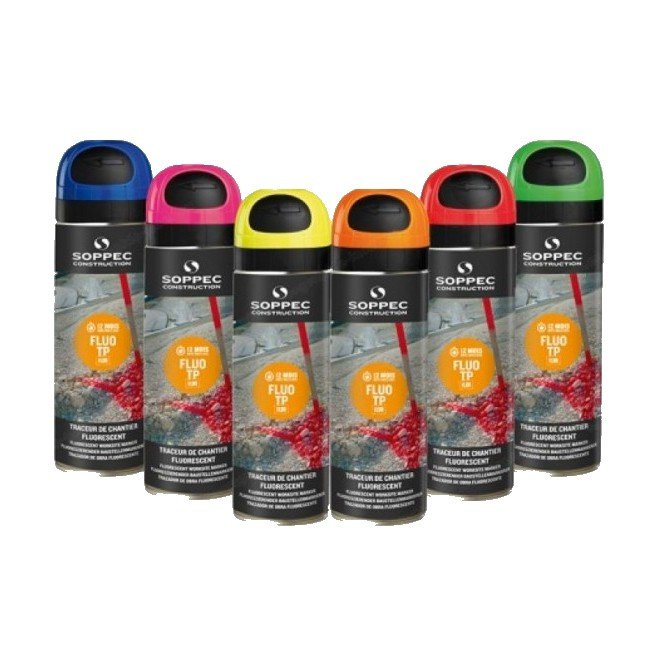 SOPPEC Fluo TP aerozoliniai žymėjimo dažai 500 ml rausvos spalvos