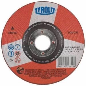 TYROLIT Basic Touch diskas šlifavimo 125 x 3,0 x 22,2 mm WP46R-BF