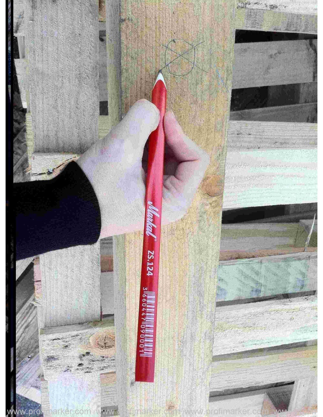 Markal ZS124 pieštukas staliaus 240 mm HB
