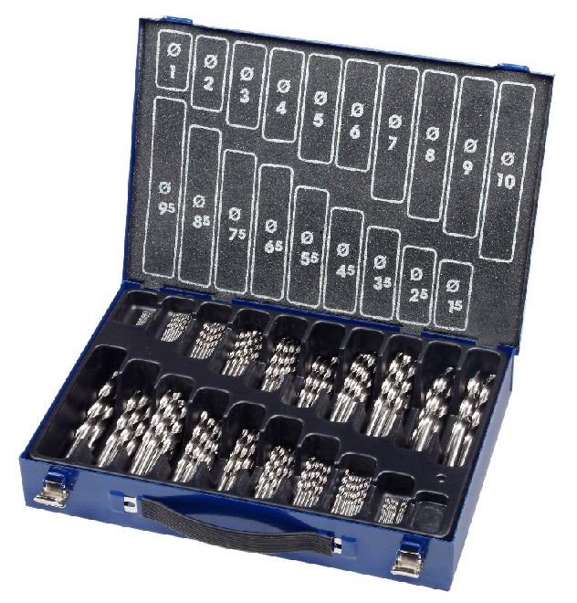 Bohrcraft MG170 grąžtų rinkinys DIN338 HSS-G 1,0 - 10 mm 170 vnt.