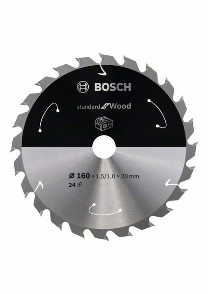 BOSCH Standard diskas medienos pjovimui 160 x 20 mm Z36