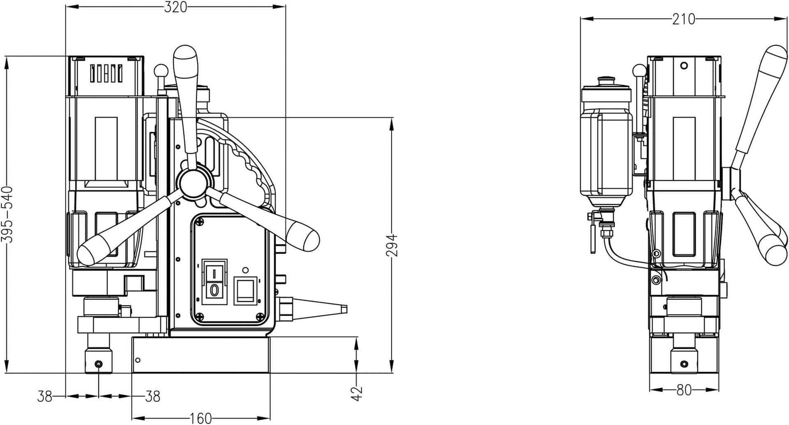 Euroboor ECO.40/2+ magnetinės gręžimo staklės