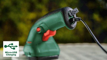 BOSCH EasyShear baterinė žirklės žolei ir krūmams