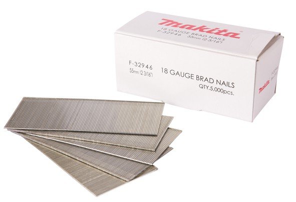 Smeigės cinkuotos MAKITA 18GA x 45 mm
