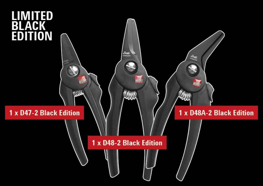 Bessey COMBI-SET-A Black edition žirklių universalių rinkinys