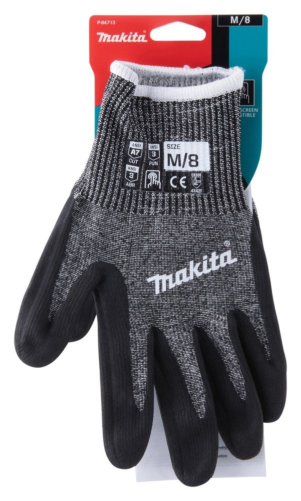 MAKITA Advanced FitKnit darbo pirštinės aplietu delnu XL dydis