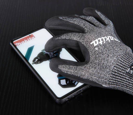MAKITA Advanced FitKnit darbo pirštinės aplietu delnu XL dydis