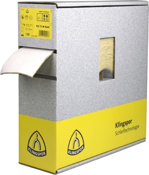 Klingspor PS73BWF Soft šlifavimo audinio rulonas 115 x 25000 mm Nr.800