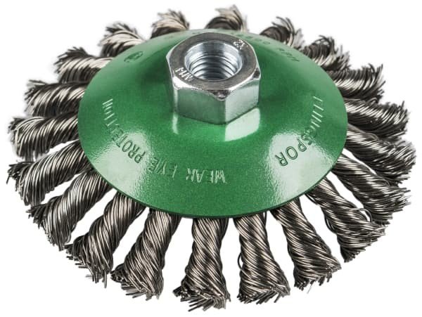 Klingspor BK600Z vielinis šepetys sukta viela 100 mm M14 inox