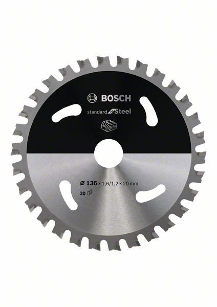Diskas metalui BOSCH Standard for steel 136 mm Z30