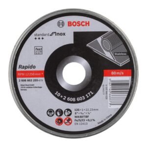 BOSCH Pro diskas pjovimo 125 x 1,0 x 22,2 mm WA60T-BF inox - 10 vnt.