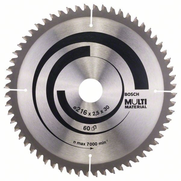 BOSCH MultiMaterial diskas universalus 216 x 30 mm Z60