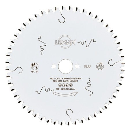 Leman 964C UltraCut diskas aliuminio pjovimui 260 x 30 mm Z80