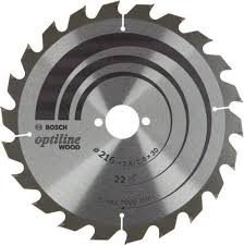 BOSCH Optiline diskas medienos pjovimui 216 x 30 mm Z22