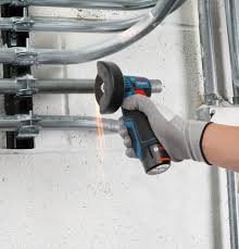 Bosch GWS 12V-76 V-EC Solo Profesional baterinis kampinis šlifuoklis 76 mm