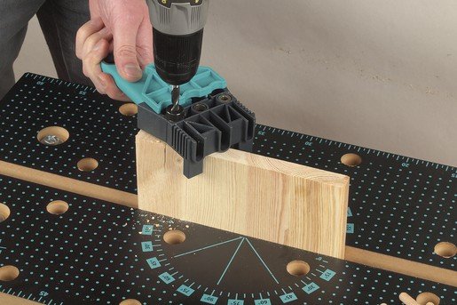 Wolfcraft gręžimo šablonas kaištiniams sujungimams 6 - 10 mm