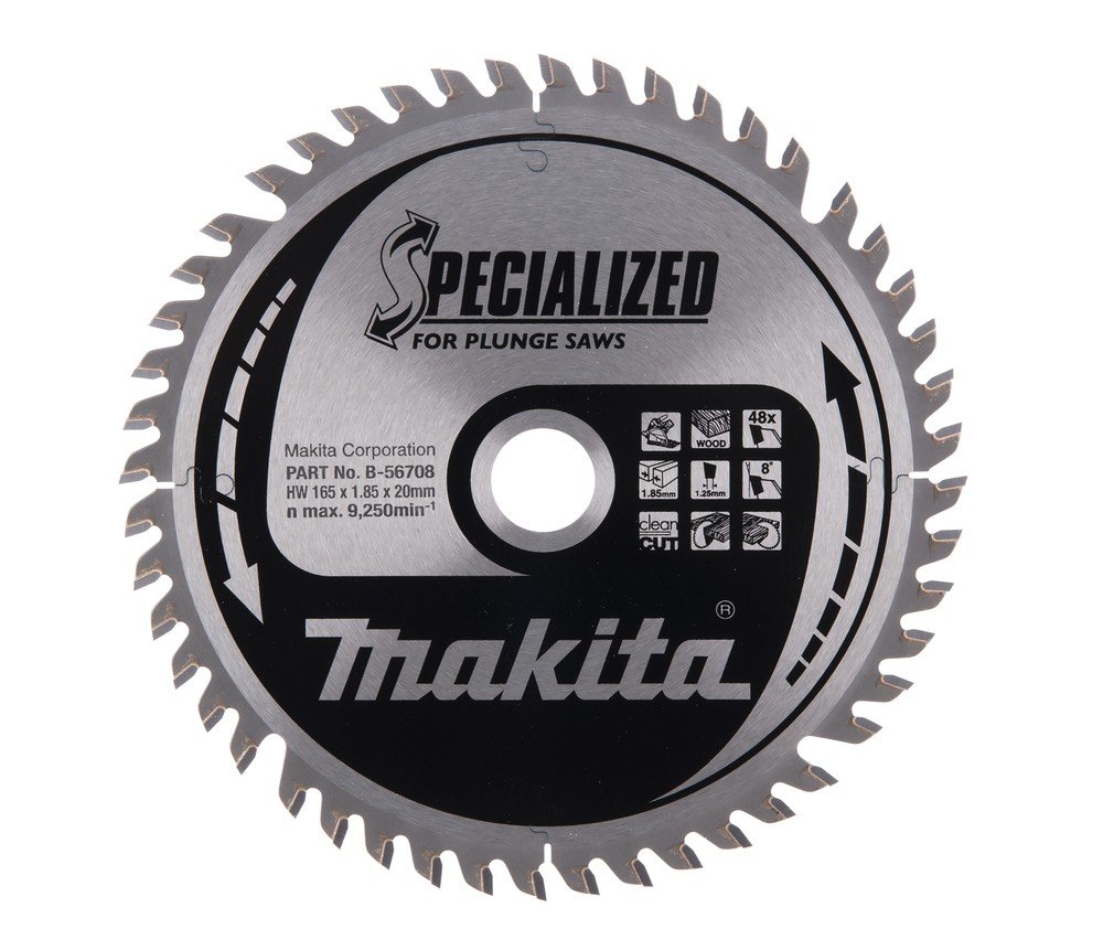 MAKITA Specialized diskas medienos pjovimui 165 x 20 mm Z48