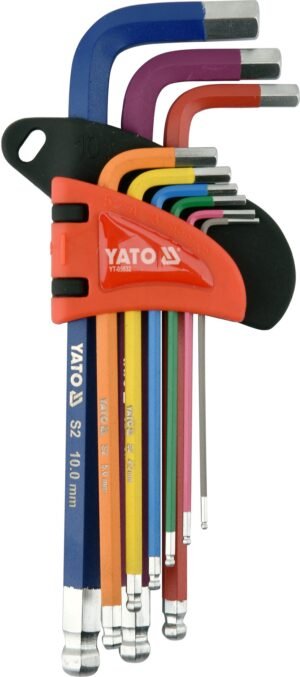Yato YT-05632 raktų šešiakampių rinkinys 1,5 - 10 mm 9 vnt.