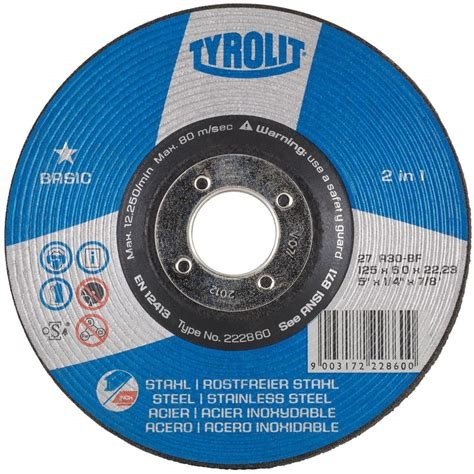TYROLIT Basic diskas šlifavimo 230 x 6,0 x 22,2 mm A30Q-BF