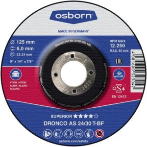 OSBORN Superior diskas šlifavimo 230 x 6,0 x 22,2 mm A24/30T-BF