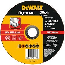 DeWalt DT43975 Extreme diskas pjovimo 355 x 3,0 x 25,4 mm A30SB-F