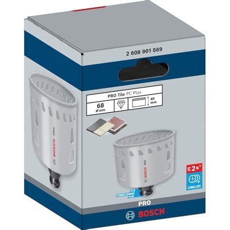BOSCH Pro Tile PC Plus deimantinė gręžimo karūna 68 mm