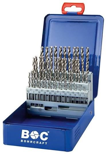 Bohrcraft MG591 grąžtų rinkinys DIN338 HSS-G 1,0 - 5,9 mm 50 vnt.