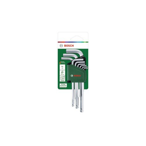 BOSCH DIY raktų šešiakampių rinkinys 1,5 - 10 mm 9 vnt.
